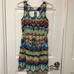 Bebop Multicolor Romper with pockets, size M